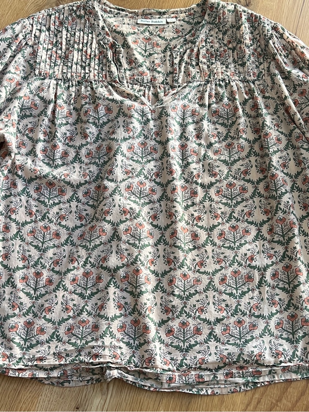 ROLLER RABBIT BOHO 100% COTTON TOP, SIZE L. - Picture 6 of 13